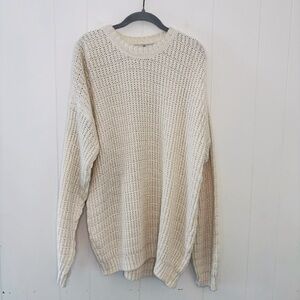 NWT Vintage River Trader Beige Sweater XL